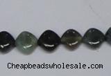 CAB418 15.5 inches 10*10mm rhombic moss agate gemstone beads