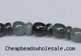 CAB426 15.5 inches 9*13mm vase-shaped moss agate gemstone beads