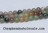 CAB431 15.5 inches 5mm round indian agate gemstone beads wholesale