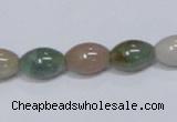 CAB439 15.5 inches 9*12mm rice indian agate gemstone beads wholesale