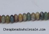 CAB440 15.5 inches 4*8mm rondelle indian agate gemstone beads