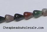 CAB444 15.5 inches 8*10mm teardrop indian agate gemstone beads