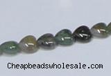 CAB452 15.5 inches 8*8mm heart indian agate gemstone beads