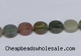 CAB455 15.5 inches 10mm coin indian agate gemstone beads wholesale