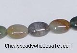 CAB457 15.5 inches 10*14mm oval indian agate gemstone beads wholesale