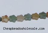 CAB458 15.5 inches 8*8mm star indian agate gemstone beads wholesale