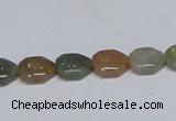 CAB467 15.5 inches 8*10mm freeform indian agate gemstone beads