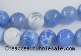 CAB646 15.5 inches 10mm round fire crackle agate beads wholesale