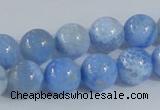 CAB647 15.5 inches 12mm round fire crackle agate beads wholesale