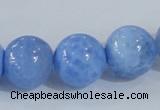 CAB649 15.5 inches 16mm round fire crackle agate beads wholesale