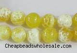 CAB660 15.5 inches 10mm round fire crackle agate beads wholesale