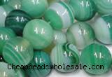 CAB716 15.5 inches 10mm round green agate gemstone beads wholesale