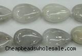 CAB908 15.5 inches 13*18mm flat teardrop natural crazy agate beads