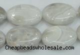 CAB912 15.5 inches 18*25mm oval natural crazy agate beads wholesale