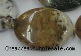 CAB952 15.5 inches 30*40mm oval ocean agate gemstone beads