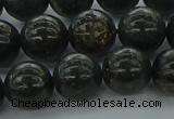 CAE05 15.5 inches 12mm round astrophyllite beads wholesale