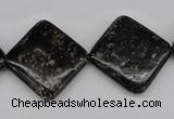 CAE104 15.5 inches 20*20mm diamond astrophyllite beads wholesale