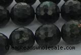 CAE39 15.5 inches 14mm faceted round astrophyllite beads wholesale