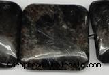 CAE85 15.5 inches 35*35mm square astrophyllite beads wholesale