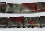 CAF01 15.5 inches 13*18mm rectangle African bloodstone beads