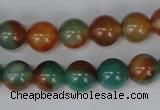 CAG1000 15.5 inches 10mm round rainbow agate beads wholesale