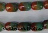 CAG1015 15.5 inches 13*18mm drum rainbow agate beads wholesale