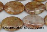 CAG1094 15.5 inches 18*25mm oval Morocco agate beads wholesale