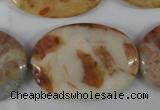 CAG1096 15.5 inches 25*35mm oval Morocco agate beads wholesale