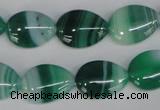 CAG1270 15.5 inches 13*18mm flat teardrop line agate gemstone beads