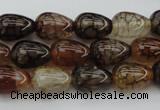 CAG1447 15.5 inches 10*14mm teardrop dragon veins agate beads