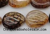 CAG1459 15.5 inches 18*25mm freeform dragon veins agate beads