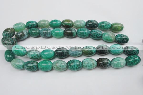 CAG1621 15.5 inches 15*20mm egg-shaped peafowl agate gemstone beads