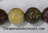 CAG1707 15.5 inches 18mm round rainbow agate beads wholesale