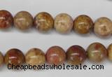 CAG1744 15.5 inches 10mm round golden agate beads wholesale