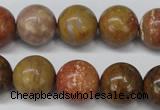 CAG1747 15.5 inches 16mm round golden agate beads wholesale