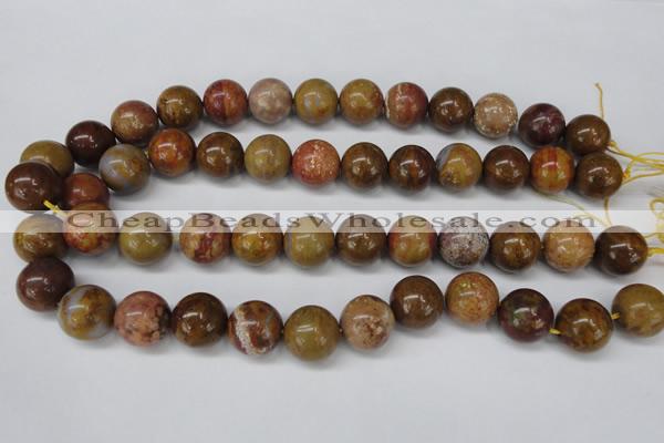 CAG1747 15.5 inches 16mm round golden agate beads wholesale