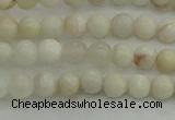 CAG1894 15.5 inches 4mm round grey agate beads wholesale