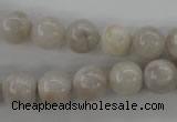 CAG1897 15.5 inches 10mm round grey agate beads wholesale