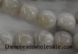 CAG1900 15.5 inches 16mm round grey agate beads wholesale