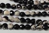 CAG2241 15.5 inches 6mm faceted round fire crackle agate beads