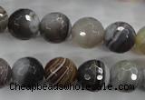 CAG3694 15.5 inches 12mm faceted round botswana agate beads wholesale