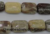 CAG3892 15.5 inches 13*18mm rectangle chrysanthemum agate beads