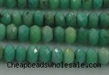 CAG3911 15.5 inches 2.5*4mm faceted rondelle green grass agate beads