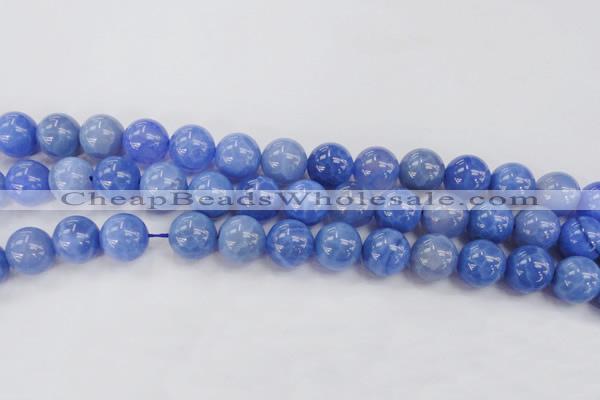 CAG4303 15.5 inches 10mm round dyed blue fire agate beads