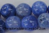 CAG4304 15.5 inches 12mm round dyed blue fire agate beads