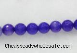 CAG437 5pcs 8mm&10mm&12mm faceted round violet agate beads wholesale