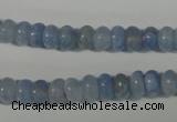 CAG4371 15.5 inches 5*8mm rondelle dyed blue lace agate beads