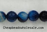 CAG439 15.5 inches 10mm faceted round agate beads wholesale