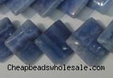 CAG4398 15.5 inches 18*18mm diamond dyed blue lace agate beads