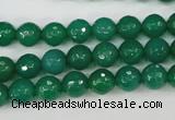 CAG4507 15.5 inches 8mm faceted round agate beads wholesale